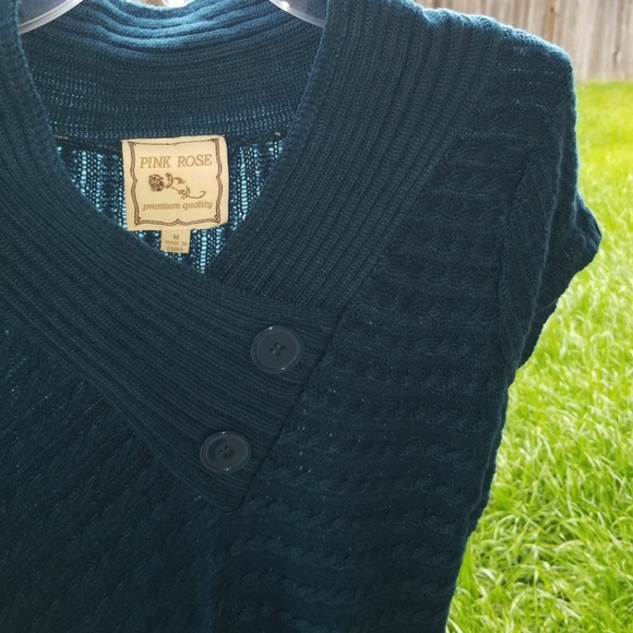 🆕 Deep Lagoon Tunic Sweater Top 💙 - Picture 5 of 6